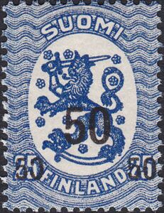 Coat of Arms 1917 - Saarinen Design, Overprint 1919