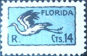 Heron, inscribed "FLORIDA"