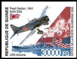 Aichi D3A and USS Arizona