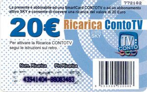Ricarica Conto Tv