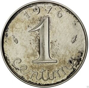 1 Centime (Piedfort - Silver)
