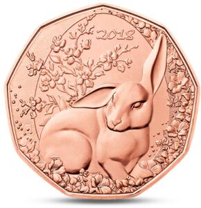 5 Euro (Easter bunny)