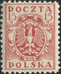 Eagle on a baroque shield