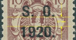 S.O. 1920 overprint