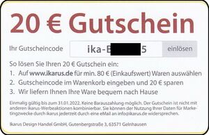 20 € Gutschein
