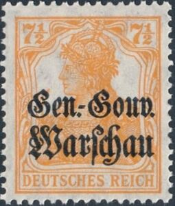 Overprint Over Reich Stamp