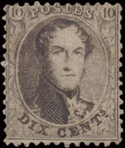 King Leopold I - Medaillon with Perforation 12½ x 13½