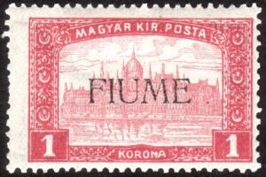 Hungarian Parliament Building overprinted FIUME