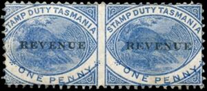 Duck-billed Platypus Overprinted REVENUE