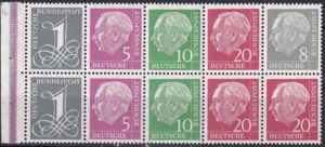 Booklet Pane-Prof. Dr. Theodor Heuss (1884-1963)