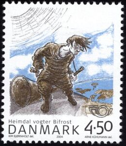Nordic Mythology - Heimdal guards the Bifrost Bridge