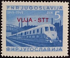 Yugoslavia Stamp Overprint "STT VUJA"