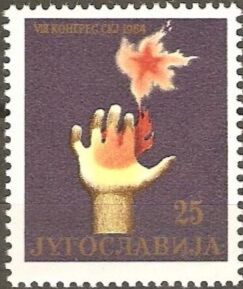 Flame with Star over a Hand
