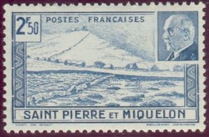 Cliff, Lighthouse Portrait of Marshal Petain