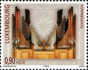 Grand Pipe Organ (1952) of the Basilica of Echternach