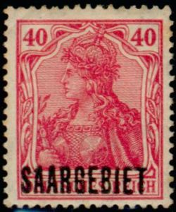 Germania, overprinted SAARGEBIET