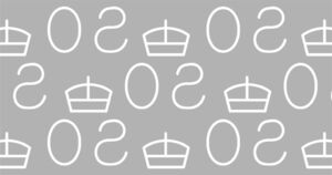 Tudor Crown and floral motifs