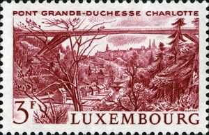 Tourism 1966: Landmarks (Grand Duchess Charlotte Bridge)