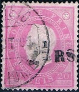 King Luis I surcharged