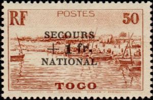 Stamp 1926-41 overloaded