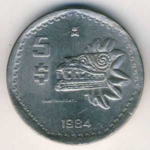 5 Pesos (Quetzalcoatl)