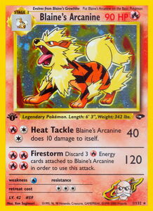 Carta pokemon arcanine