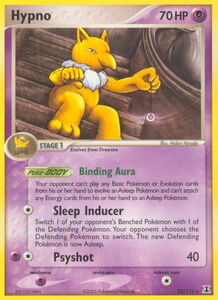 Carta pokemon hypno