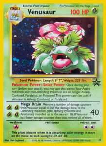 Carta pokemon venusaur