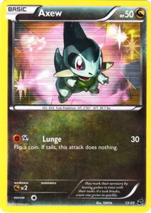 Carta pokemon axew