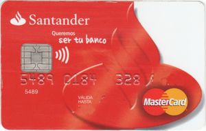 Carta bancaria: Santander (Banco de Santander, Spagna) Col ...