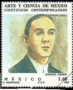 Stamp: Manuel Gamio (Anthropology) (Mexico) MEX1293