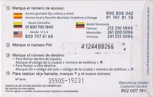 Tarjeta llamada
