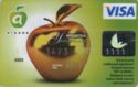 Visa Unembossed "Golden Apple" (2011, A-Bank) Visa Unembossed "Golden Apple" (2011, A-Bank)