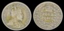 4 Pence - ¼ Guilder 4 Pence - ¼ Guilder