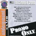 Various: Promo Only Underground Club: December 2000
