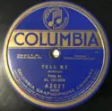 Al Jolson / George Meader: Tell Me / Wonderful Pal