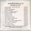 Various: EuroXclusive 97-52 (December 26, 1997)