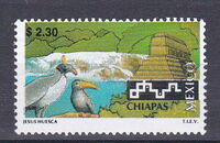 Palenque Pyramid and Waterfalls, Chiapas; Birds