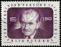 100th birthday of Ferdinand Porsche (1875-1951), car constru