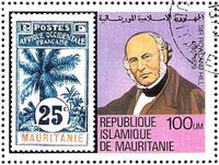 Sir Rowland Hill & stamp Mi:MR 7