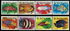 8 items, including: Suriname: Banded Butterflyfish (Chaetodon striatus), 1977