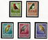 5 items, including: Togo: Red-headed Lovebird (Agapornis pullaria), 1964