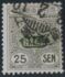 Japan: Tazawa - 25 sen olive, 1913