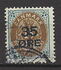 Denmark: Coat of arms โ surcharge โ frame I, 1912
