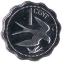 1 Cent (Avifauna of Belize - Swallow-tailed kites - Silver edition)