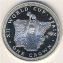 1 Crown (XII Worldcup Football 1982 Spain - Silver edition)