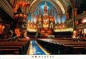 Montreal. The interior of the Notre-Dame basilica