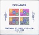 100 years stamps in Ecuador
