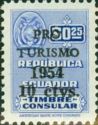 Consular Stamp overprinted PRO TURISMO