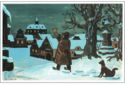 Josef Lada painting. Ceske Vanoce